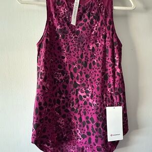 lululemon athletica Pink Leopard Print Tank Top